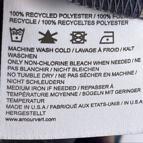 Amour Vert Karen Surplice Plum Ikat Print Dress M - Picture 4 of 7